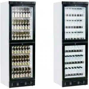 Armario Refrigerado 2 medias puertas de cristal 595x640x1840h mm Línea VIBORG SCU2375