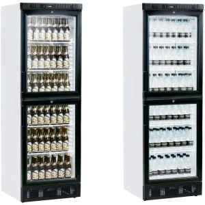 Armario Refrigerado 2 medias puertas de cristal 595x640x1840h mm Línea VIBORG SCU2375
