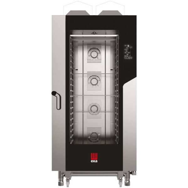 Horno a gas convección MILLENIAL BLACK MASK Gastronomía 20 bandejas GN1/1 MKF2011GBM Línea Padova
