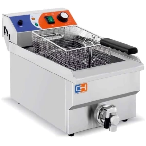 Freidora Eléctrica 10 litros CON Grifo de 280x470x345h mm PEKIN EF-101V