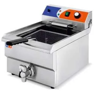 Freidora Eléctrica 12 litros CON Grifo de 336x530x385h mm PEKIN EF-161V