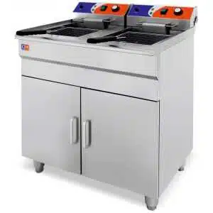 Freidora Eléctrica 14+14 litros CON MUEBLE de 740x550 x910h mm PEKIN EF-162VC