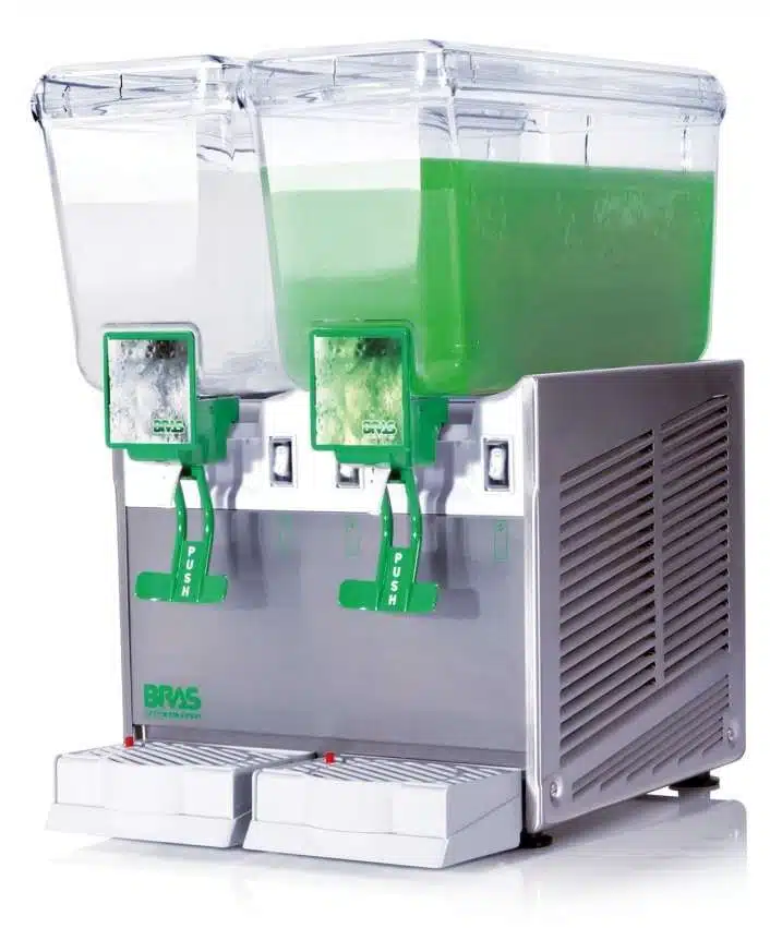 Distribuidora de Bebidas 12+12 Litros con agitador BRAS EXTRA12/2AA
