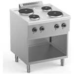 Cocina Eléctrica 4 Placas con Mueble Fondo 700 ELPR77A START LINE