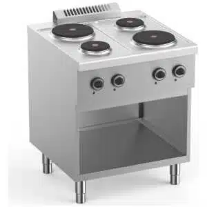 Cocina Eléctrica 4 Placas con Mueble Fondo 700 ELPR77A START LINE