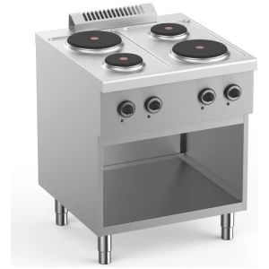 Cocina Eléctrica 4 Placas con Mueble Fondo 700 ELPR77A START LINE