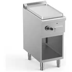 Frytop a Gas Acero Rectrificado 40 cm con Mueble Potencia 5 kW ELFTG74ALF START LINE