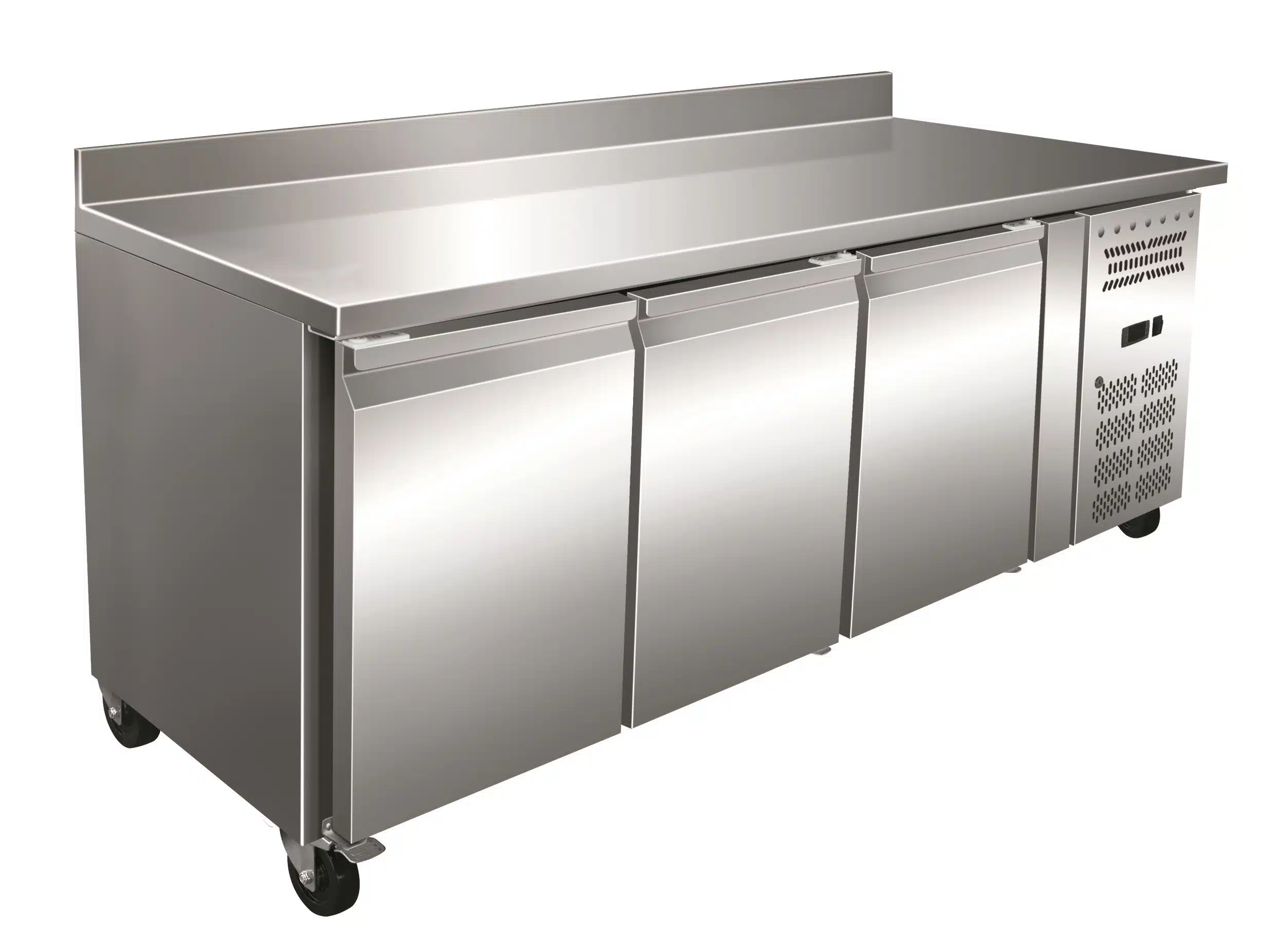 Mesa Refrigerada GN1/1 Acero Inoxidable 3 Puertas 1795x700x960h mm PEKIN GN3200TN