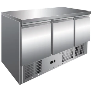Mesa GN1/1 3 Puertas Refrigerada Compacta de 1365 x700 x860h mm PEKIN S903TOP