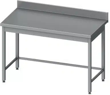 Mesa Mural acero inoxidable AISI 201 sin estante 1500x700x850 mm MM157S Línea Varsovia-37 Kg (950027150)