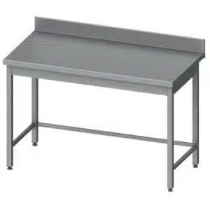 Mesa Mural acero inoxidable AISI 201 sin estante 2000x700x850 mm MM207S Línea Varsovia-48 Kg (950027200)