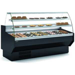 Vitrina Refrigerada Cristal Curvo  pastelería Fondo 900 dim.2995x940x1235h mm Línea Córdoba VEPD-9-30-C