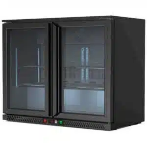 ARMARIO SOBREMOSTRADOR REFRIGERADO 2P RB-220HS NEGRO