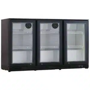 ARMARIO SOBREMOSTRADOR REFRIGERADO 3P RB-320HS NEGRO