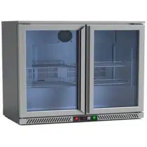 ARMARIO SOBREMOSTRADOR REFRIGERADO 2P RB-220HS INOX