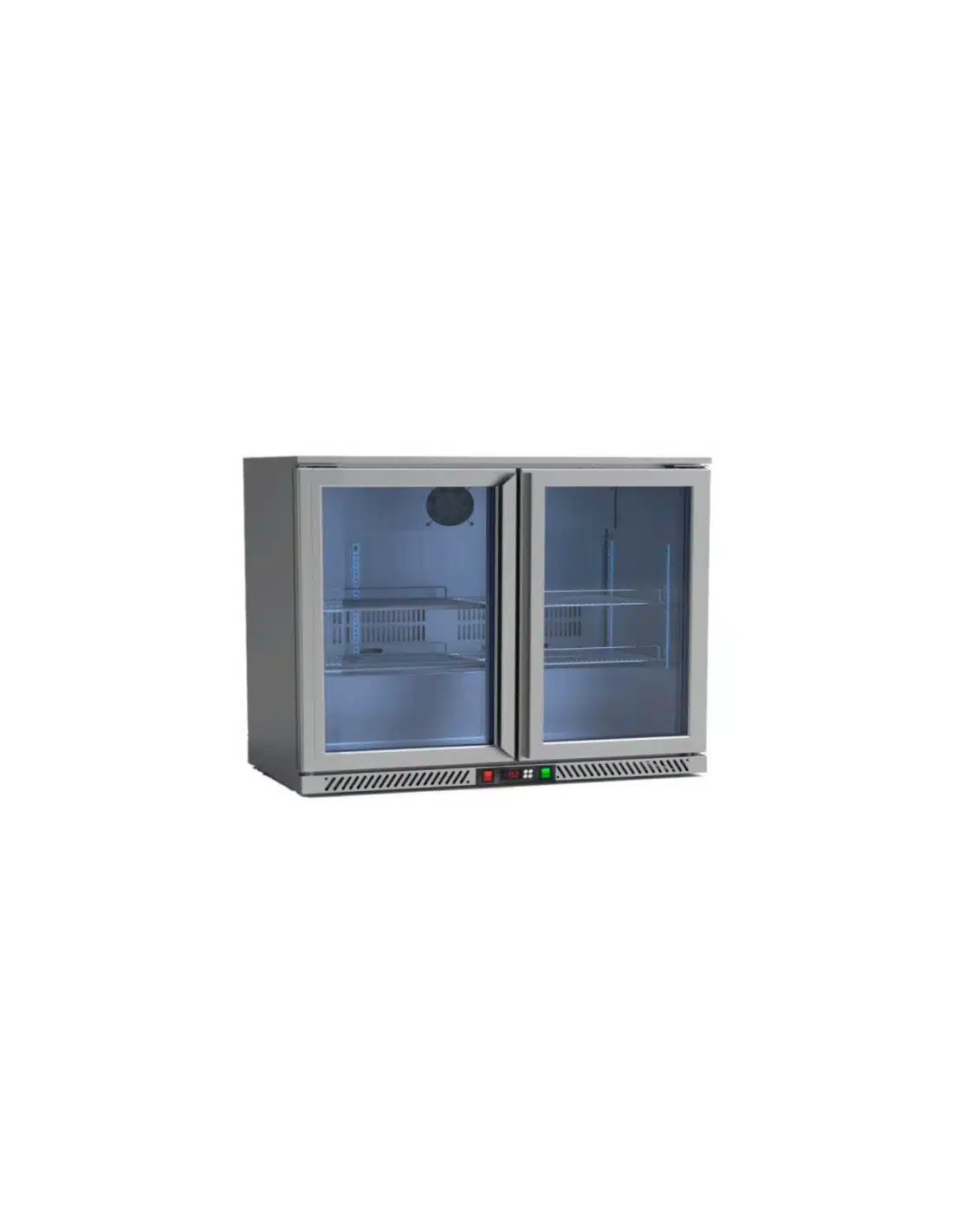 ARMARIO SOBREMOSTRADOR REFRIGERADO 2P RB-220HS INOX
