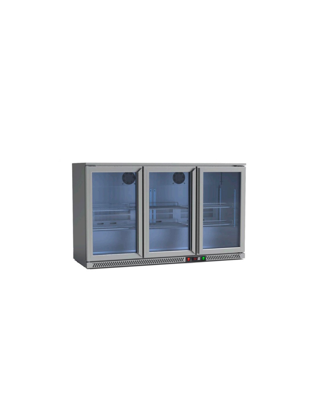 ARMARIO SOBREMOSTRADOR REFRIGERADO 3P RB-320HSS INOX