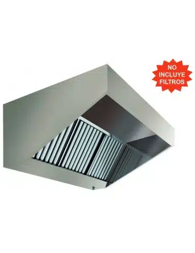 CAMPANA SNACK TECHO BAJO 1500x790x550 CON TURBINA