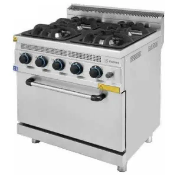 COCINA 4 FUEGOS CON HORNO A GAS TURHAN SERIE 700