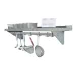 ESTANTE CON GANCHOS INFERIORES 900X300X250 WM09030P