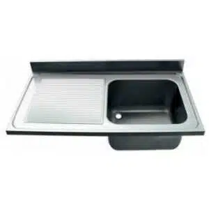 FREGADERO INDUSTRIAL 1400x600mm ESCURRIDOR IZQUIERDA SENO 400x500