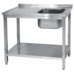 FREGADERO INDUSTRIAL DESMONTABLE 1400x600mm 1 SENO DERECHA