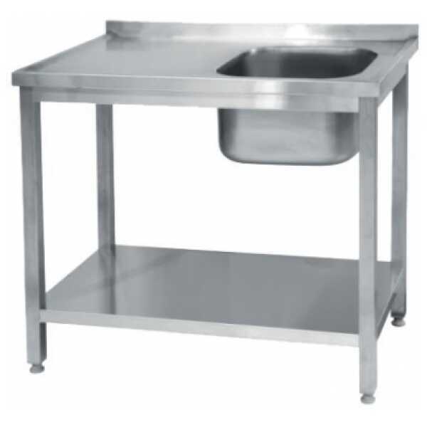 FREGADERO INDUSTRIAL DESMONTABLE 1500x600mm 1 SENO DERECHA