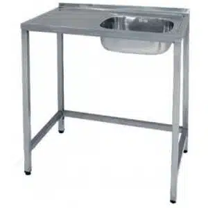 FREGADERO SEMI-INDUSTRIAL 1000x500 ESCURRIDOR IZQUIERDA CON BASTIDOR