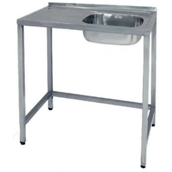 FREGADERO SEMI-INDUSTRIAL 1000x500 ESCURRIDOR IZQUIERDA CON BASTIDOR