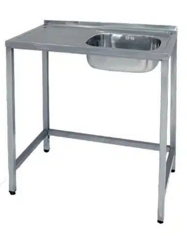FREGADERO SEMI-INDUSTRIAL 1000x500 ESCURRIDOR IZQUIERDA CON BASTIDOR