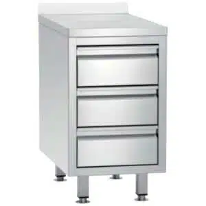 MESA CAJONERA 500X600X850 + 100mm 3 CAJONES