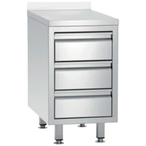 MESA CAJONERA 500X600X850 + 100mm 3 CAJONES