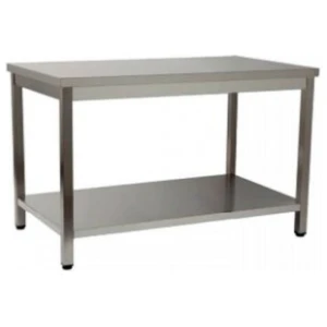 MESA CENTRAL SOLDA CON ENTREPAÑO 1800x600mm ACERO INOXIDABLE AISI 304