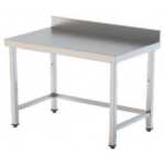 MESA CENTRAL SOLDADA SIN ENTREPAÑO 1000x600mm ACERO INOXIDABLE AISI 304