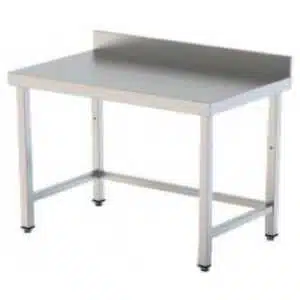 MESA CENTRAL SOLDADA SIN ENTREPAÑO 1000x600mm ACERO INOXIDABLE AISI 304