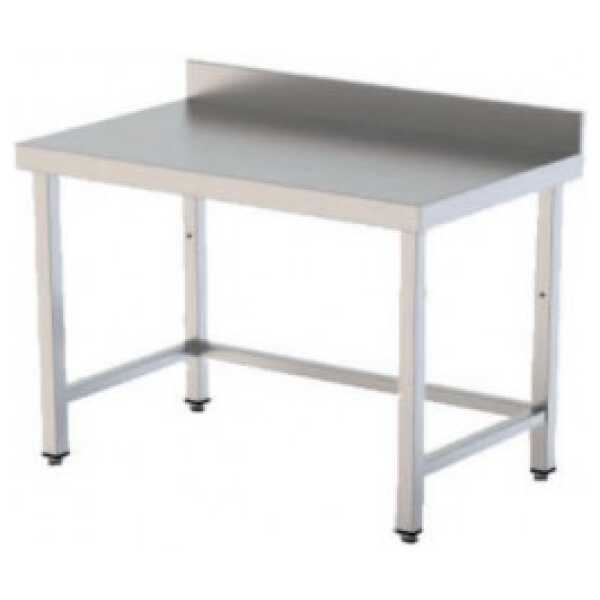 MESA CENTRAL SOLDADA SIN ENTREPAÑO 1800x600mm ACERO INOXIDABLE AISI 304