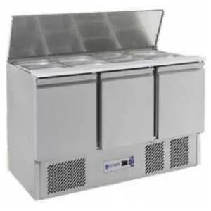MESA DE PREPARACION PIZZA S903 3 PUERTAS