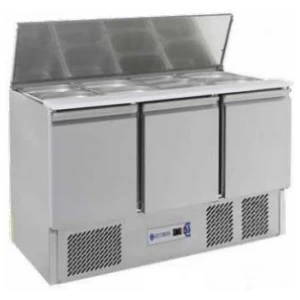 MESA DE PREPARACION PIZZA S903 3 PUERTAS