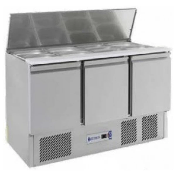 MESA DE PREPARACION PIZZA S903 3 PUERTAS