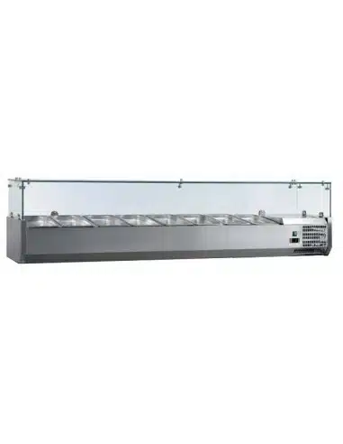 EXPOSITOR REFRIGERADO INGREDIENTES VR-1800 8 CUBETAS