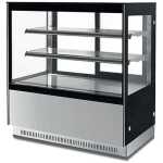 VITRINA PASTELERA CRISTAL RECTO 900 GN-900RF2