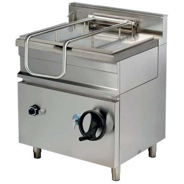 Sartén basculante a gas 65 litros 13kw 800x700x900h mm GP722 Línea Estambul