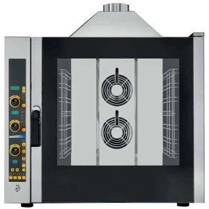 Horno de gas convección ELECTRÓNICO con VAPOR 7 bandejas GN1/1 EKF711GEUD Línea Padova