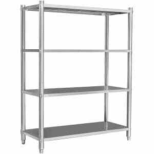Estanteria de Pie Acero inox 4 estantes de 1200x500x1550h mm H24