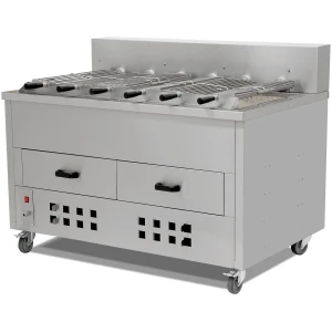 Asador Horizontal Parrilla de Brasa de 8 Espadas Línea Estambul EMP8YI