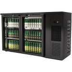 Expositor  Botellero Refrigerado 2 puertas capacidad 350 botellas  1435x528x850h mm Línea CORDOBA CMRV-2