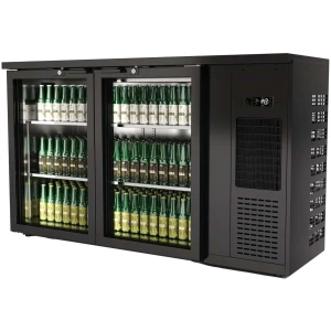 Expositor  Botellero Refrigerado 2 puertas capacidad 350 botellas  1435x528x850h mm Línea CORDOBA CMRV-2