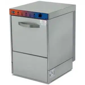 Lavavajillas Industrial con con Bomba Abrillantador y Desagüe Cesta de 40x40cm ESTAMBUL CH400ECOB-N