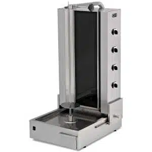 Asador Kebab Eléctrico 4 Zonas Vitrocerámica Motor Inferior y Base ajustable Línea ESTAMBUL EMPDN171