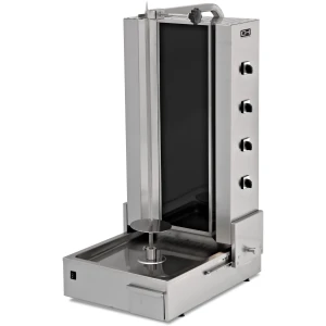 Asador Kebab Eléctrico 4 Zonas Vitrocerámica Motor Inferior y Base ajustable Línea ESTAMBUL EMPDN171